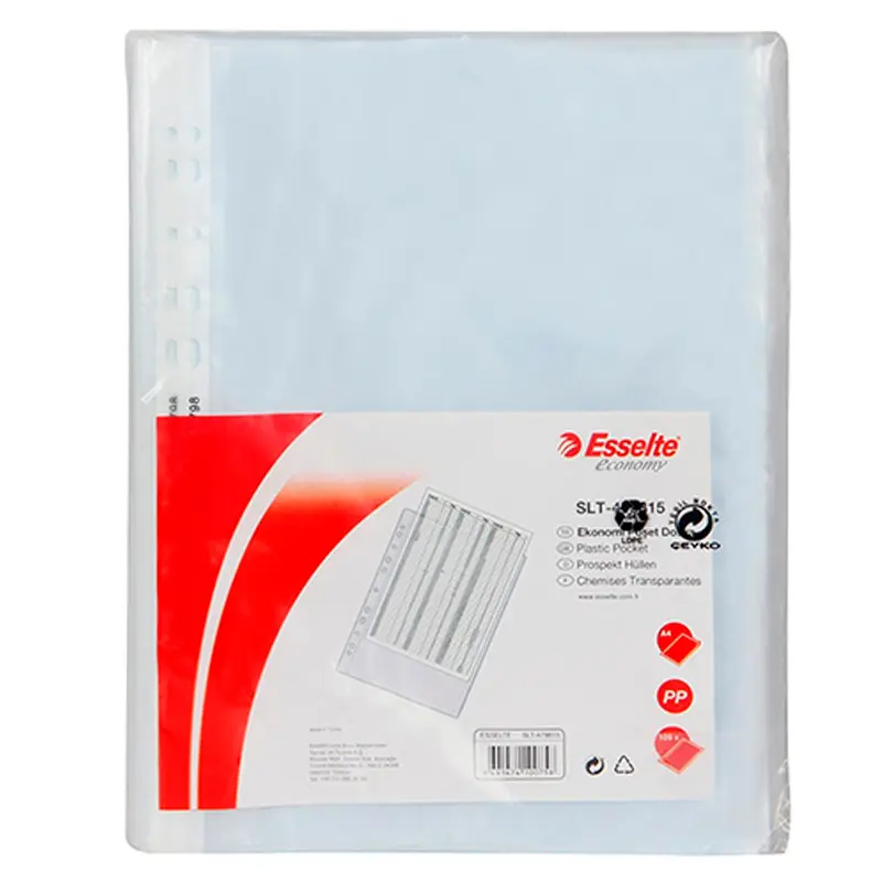 Esselte 479815 Ekonomik Poşet Dosya Buzlu 11 Delikli A4 x 100 Lü Paket