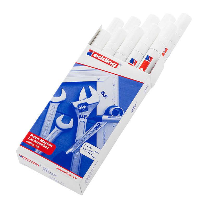 Edding 750 Boya Dekor Markörü Beyaz x 10 Lu Kutu